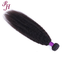 Load image into Gallery viewer, FH one piece brazilian human hair weave kinky straight hair bundles