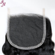 Load image into Gallery viewer, FH three deep wave hair bundles with one 4x4 lace closure