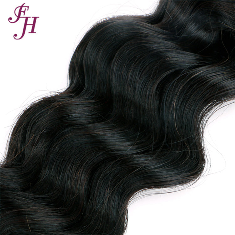 FH one piece malaysian loose deep wave hair bundles
