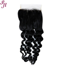 FH human hair 5x5 loose deep wave lace closure