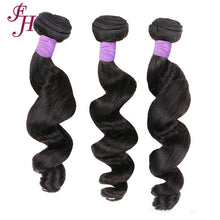 Load image into Gallery viewer, FH three pieces loose wave human hair bundles