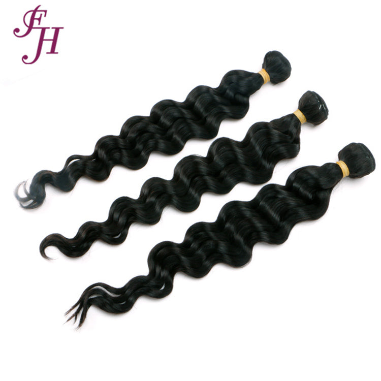 FH one piece malaysian loose deep wave hair bundles