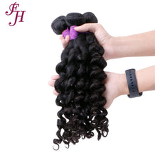 Load image into Gallery viewer, FH three pieces loose deep wave human hair bundles