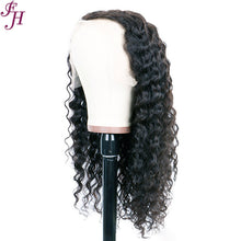 Load image into Gallery viewer, FH high density 13x4 HD lace front wig loose deep raw virgin human hair wig