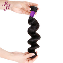 Load image into Gallery viewer, FH one piece 100% virgin human hair extensions loose wave hair bundle