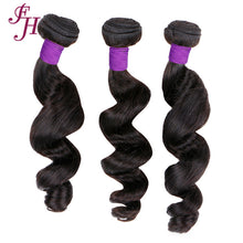 FH three pieces loose wave human hair bundles