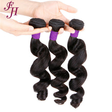 FH three pieces loose wave human hair bundles