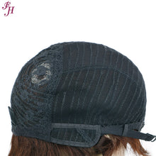 FH high quality human hair short brown pixie hair wig