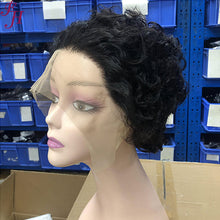 【Nikita】FH Q14389 short curly 13x1 lace frontal pixie cut wig