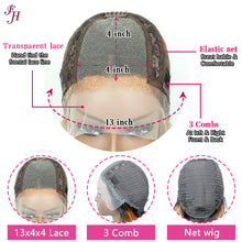 FH ombre black 1B&27 short bob lace wig human hair wig