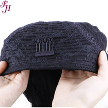 FH no lace glueness human hair wig natural black straight headband wig