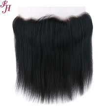 Load image into Gallery viewer, FH three straight hair bundles with one 13x4 hd lace frontal
