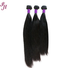 FH three straight hair bundles with one 13x4 hd lace frontal