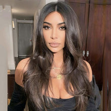Load image into Gallery viewer, FHTK FH-WS1998 #4A middle part long synthetic wig