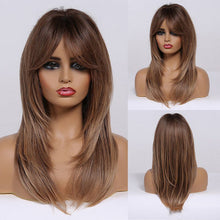 no19 ✨2PCS 50% OFF✨ FH P14224 middle part blonde color synthetic wig