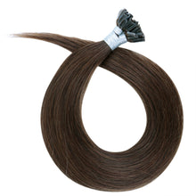 Load image into Gallery viewer, FH wholesale chocolate drown human hair u tip hair extensions