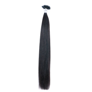 FH wholesale natural black human hair u tip hair extensions