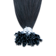 FH wholesale natural black human hair u tip hair extensions