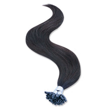 Load image into Gallery viewer, FH wholesale natural black human hair u tip hair extensions