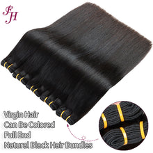 Load image into Gallery viewer, FH wholesale bone straight hair bundlenatural black human hair bundle