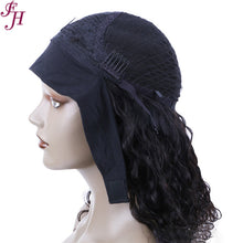 Load image into Gallery viewer, FH brazilian cuticle aligned hair human hair wig water wave headband wig