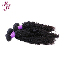 FH three pieces curly hair water wave bundles