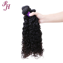 FH three pieces curly hair water wave bundles