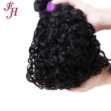 FH three pieces curly hair water wave bundles