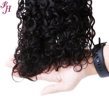 FH three pieces curly hair water wave bundles