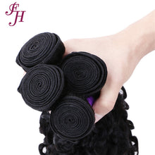 FH three pieces curly hair water wave bundles
