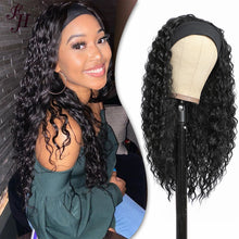 Load image into Gallery viewer, FH brazilian cuticle aligned hair human hair wig water wave headband wig